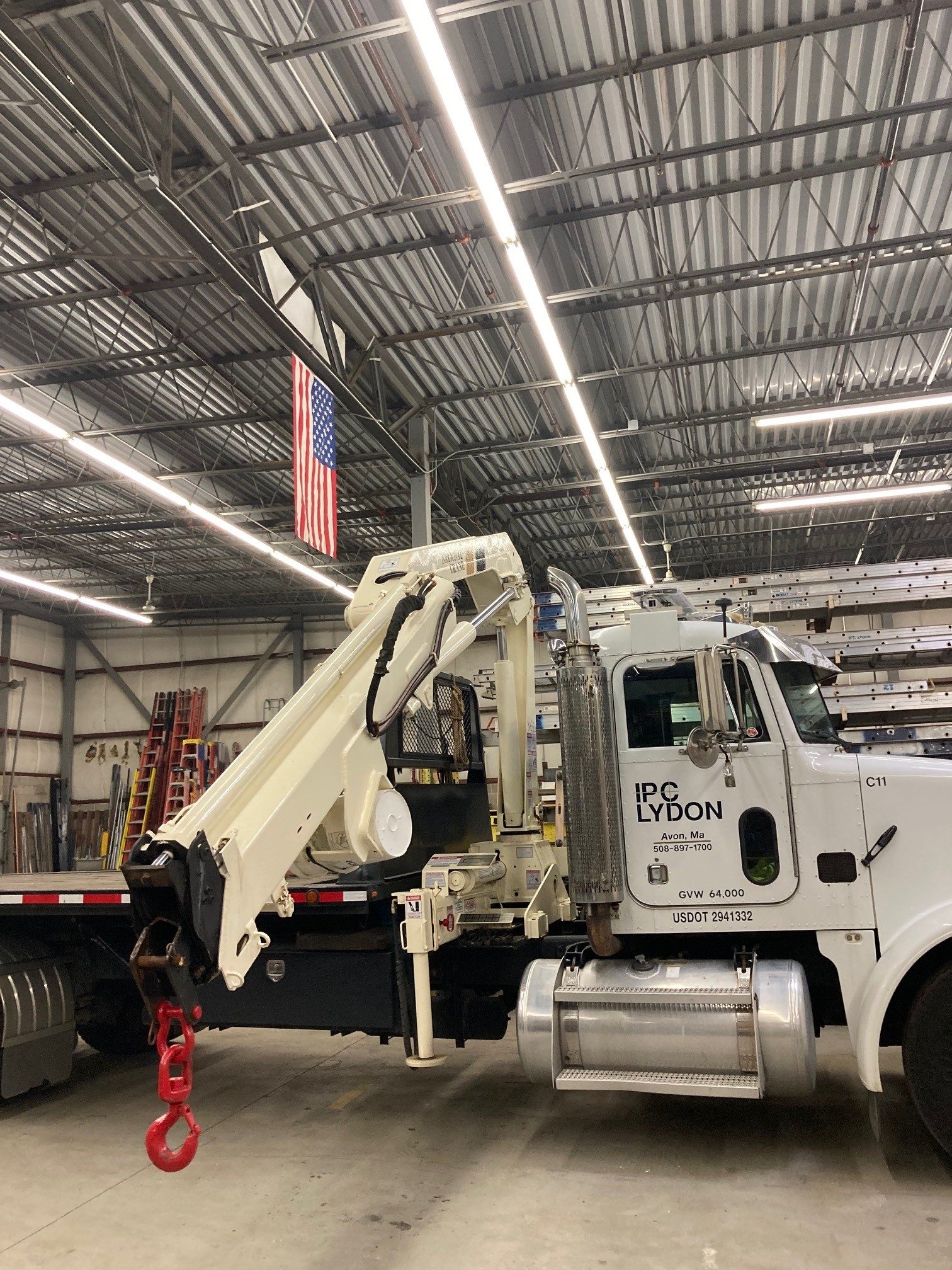IPC Lydon boom truck on a job site